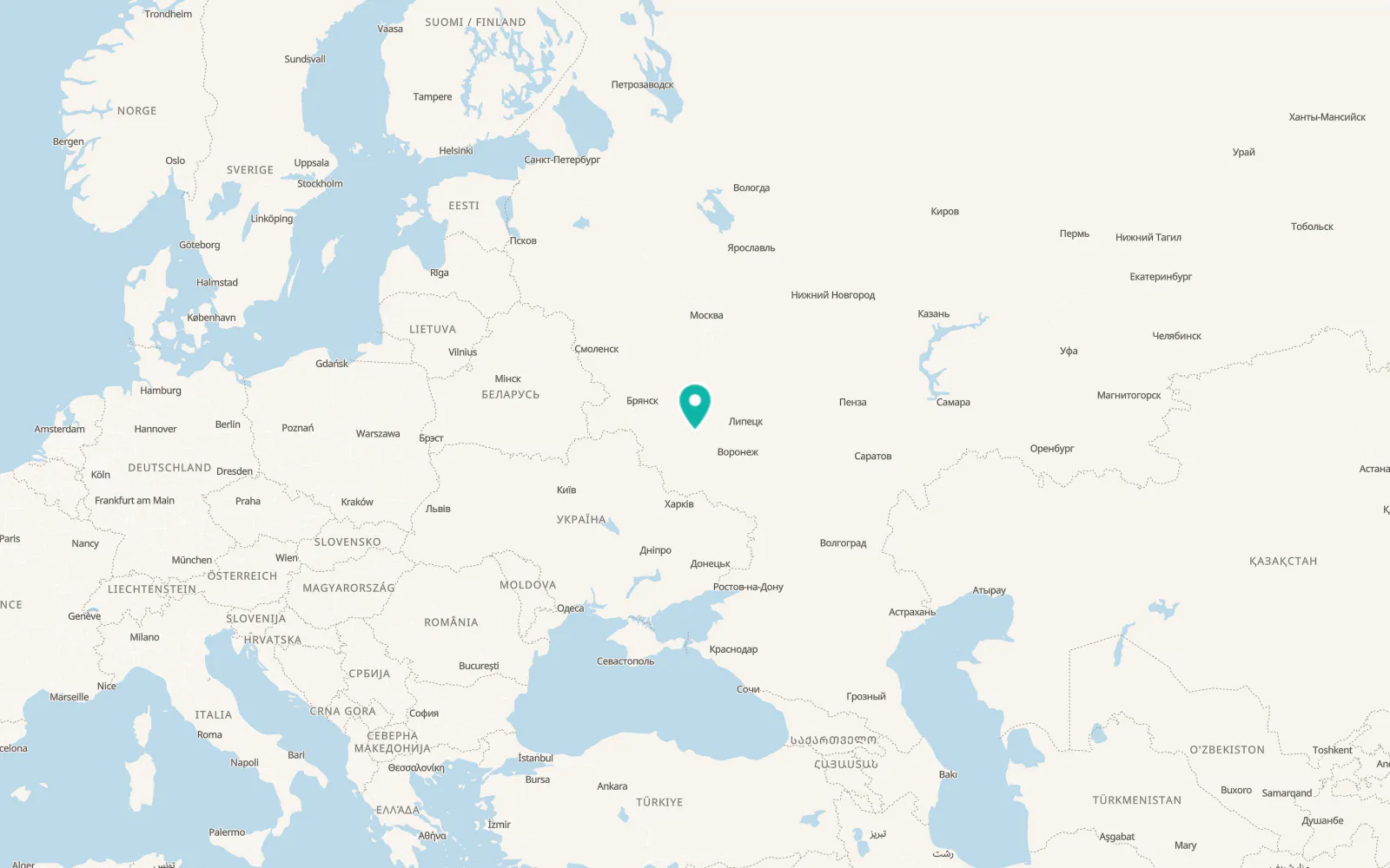 Map of Kolpna
