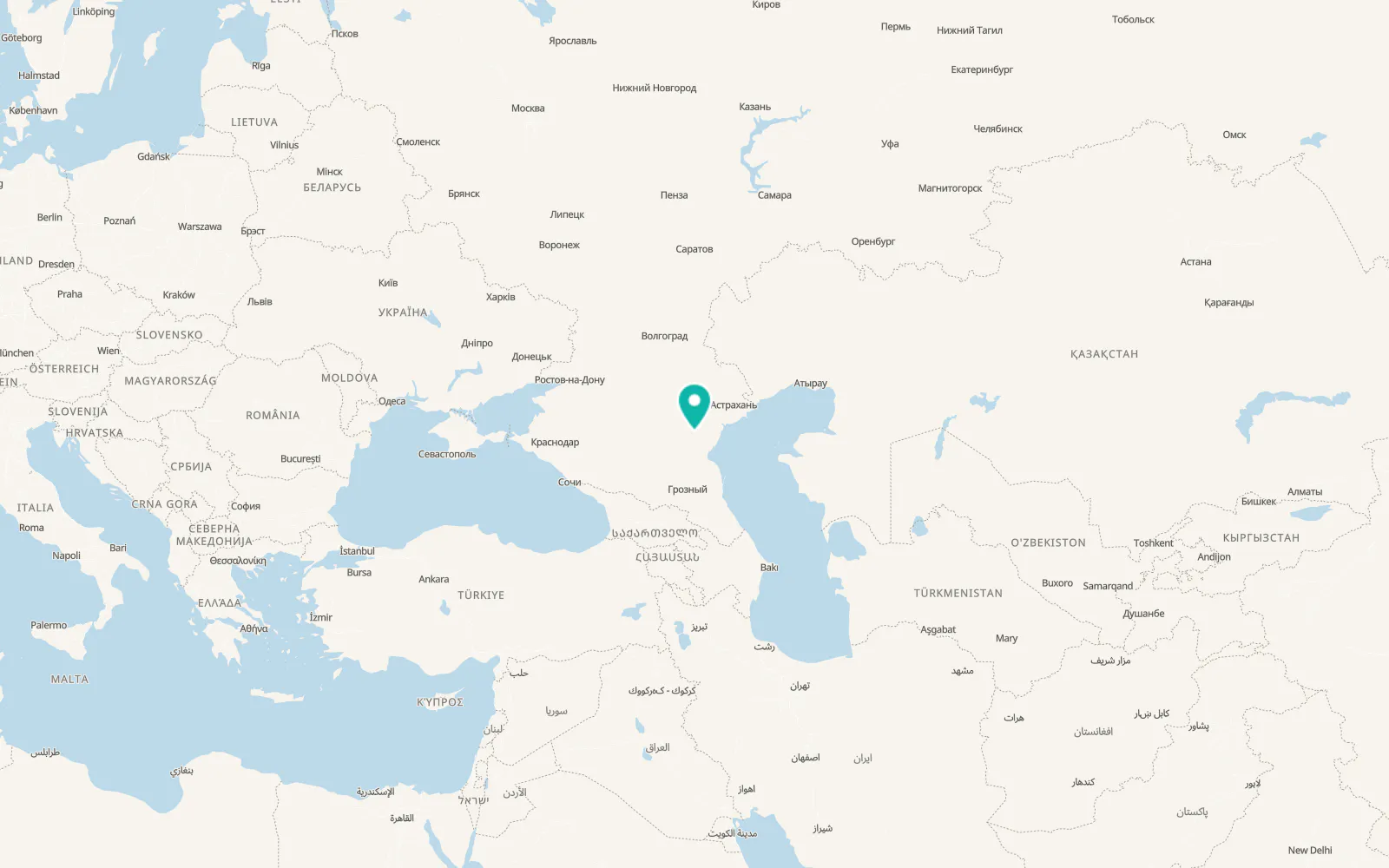 Map of Komsomol’skiy