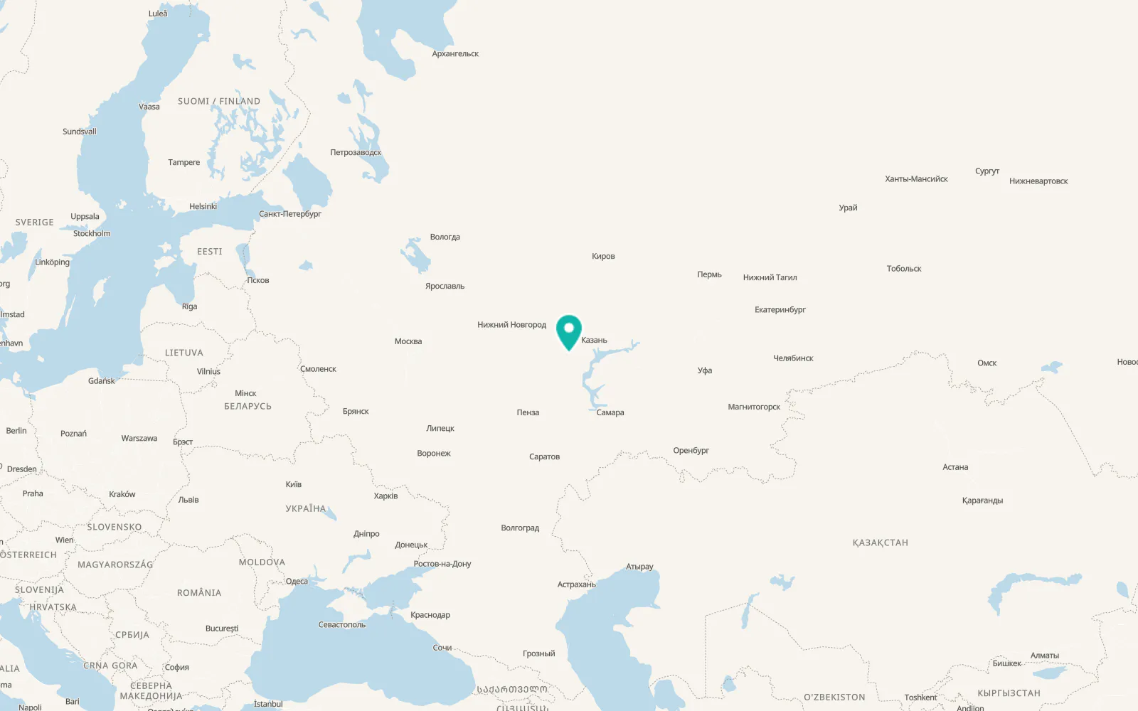 Map of Komsomol'skoye