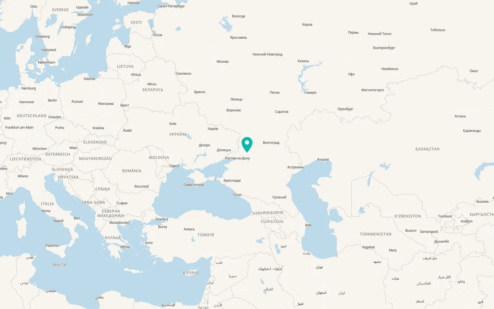 Map of Konstantinovsk