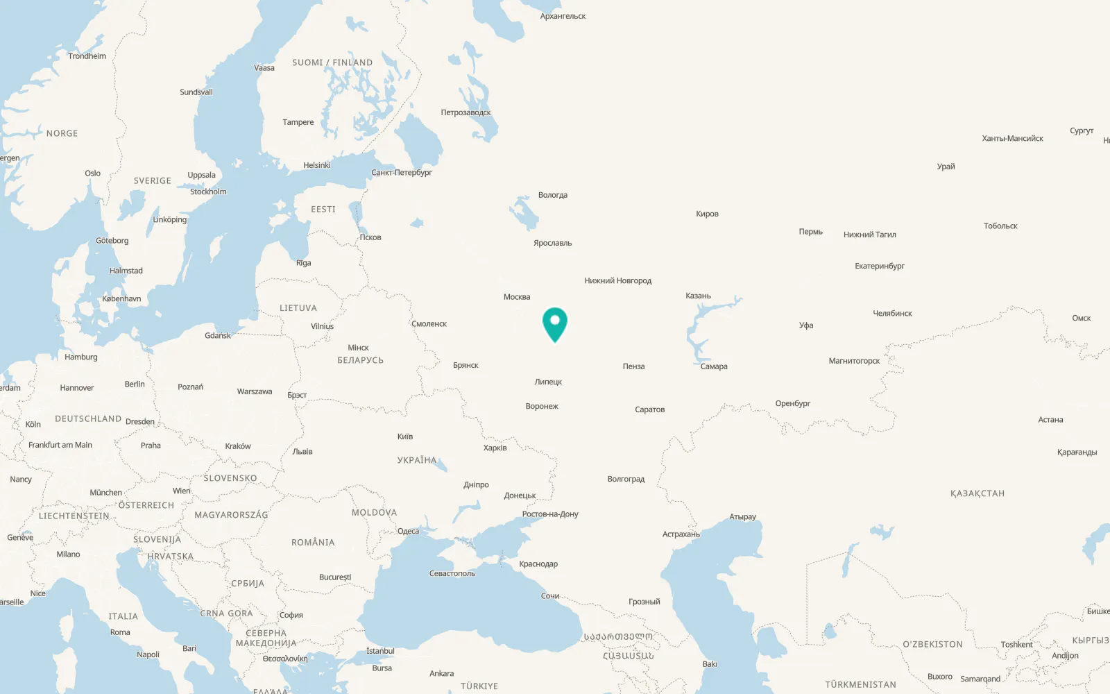 Map of Korablino