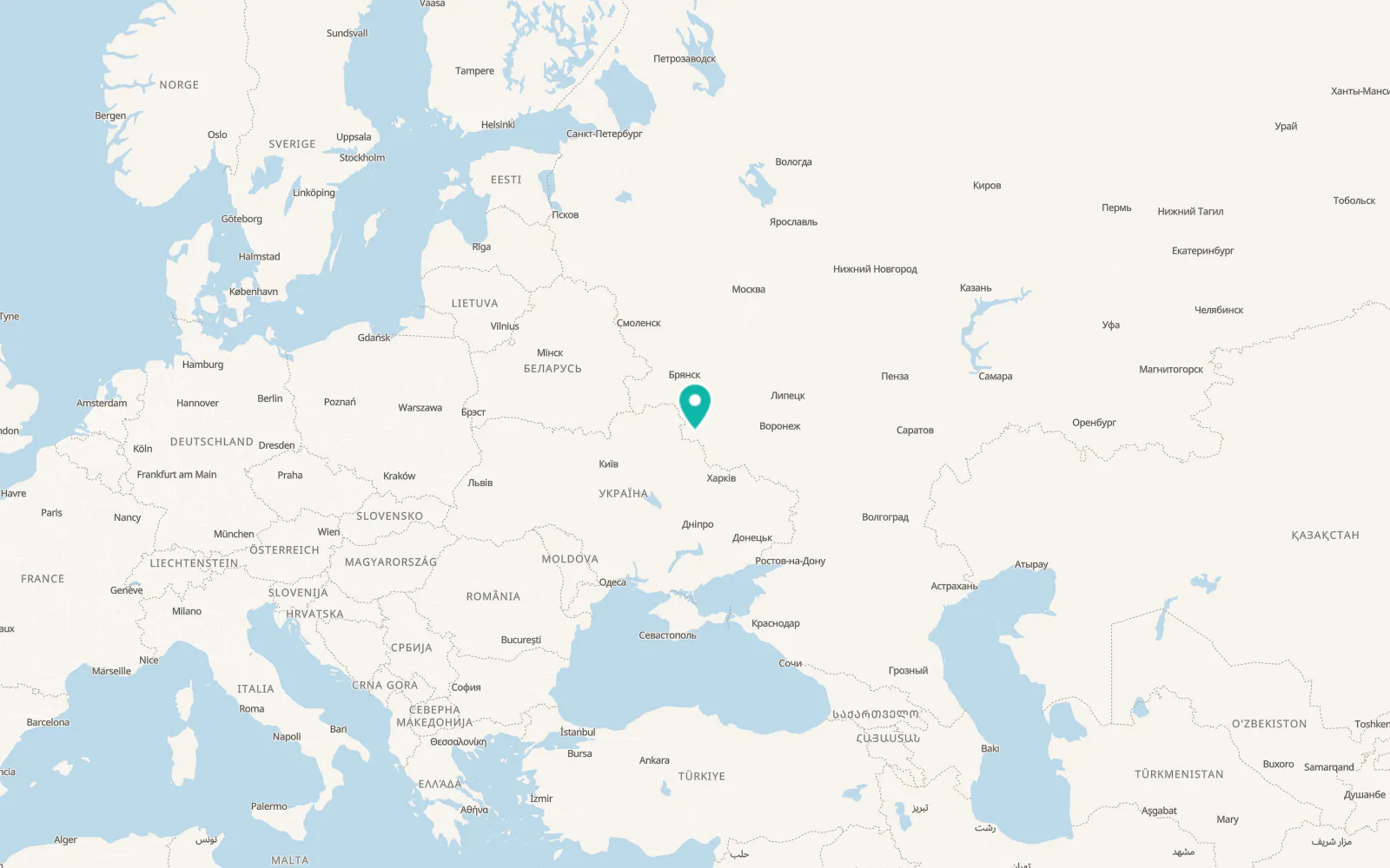 Map of Korenevo