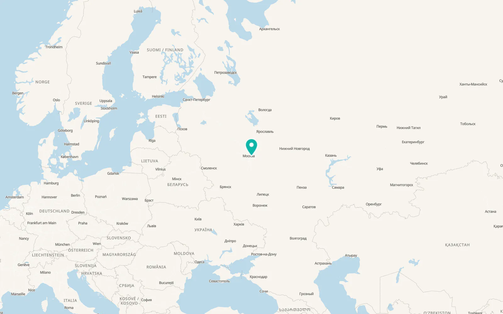 Map of Korenëvo