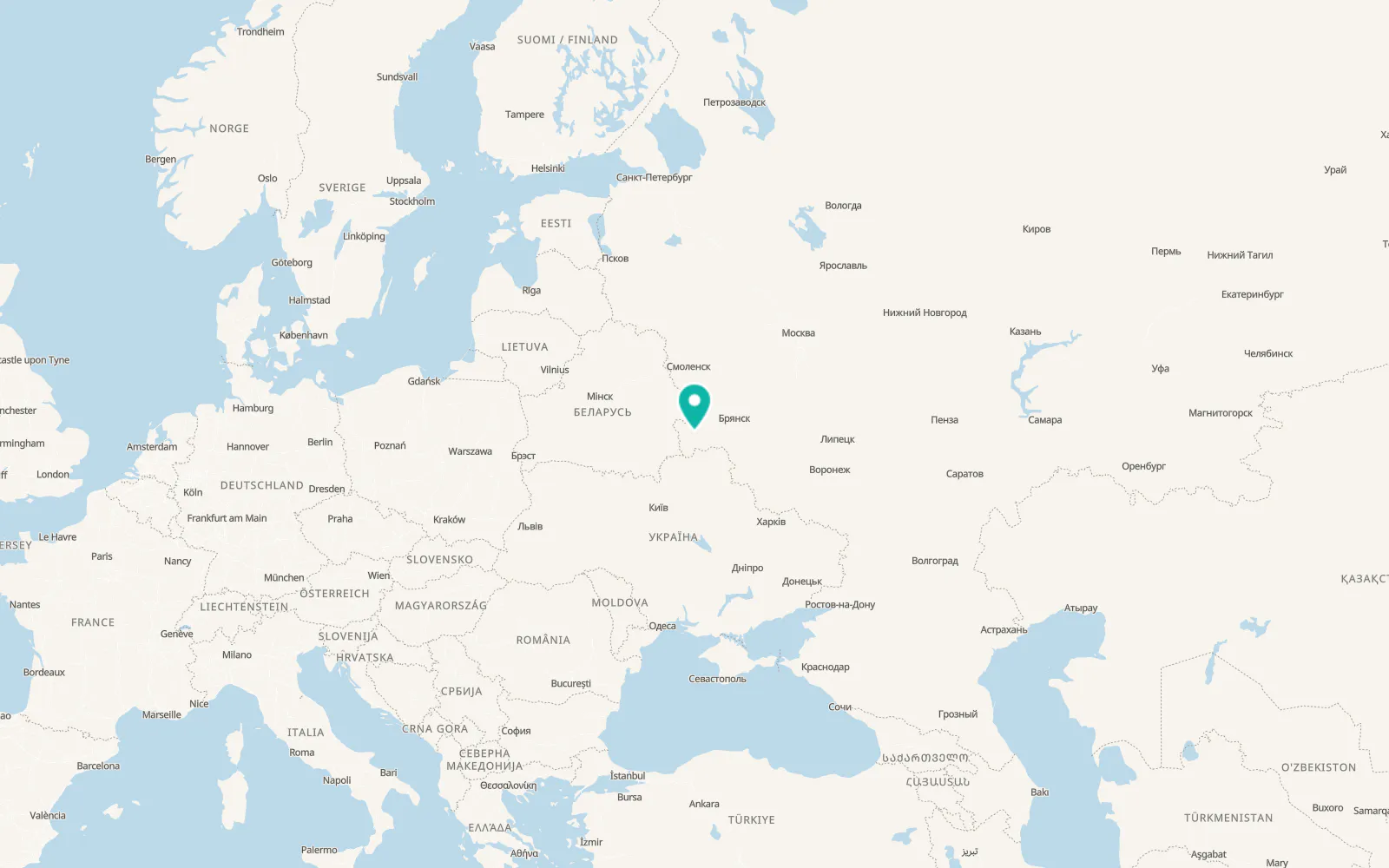 Map of Korzhovka-Golubovka