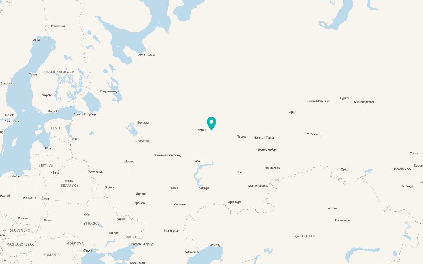 Map of Kosino