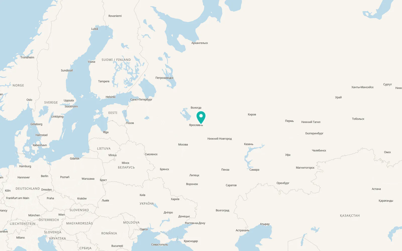 Map of Kosmynino