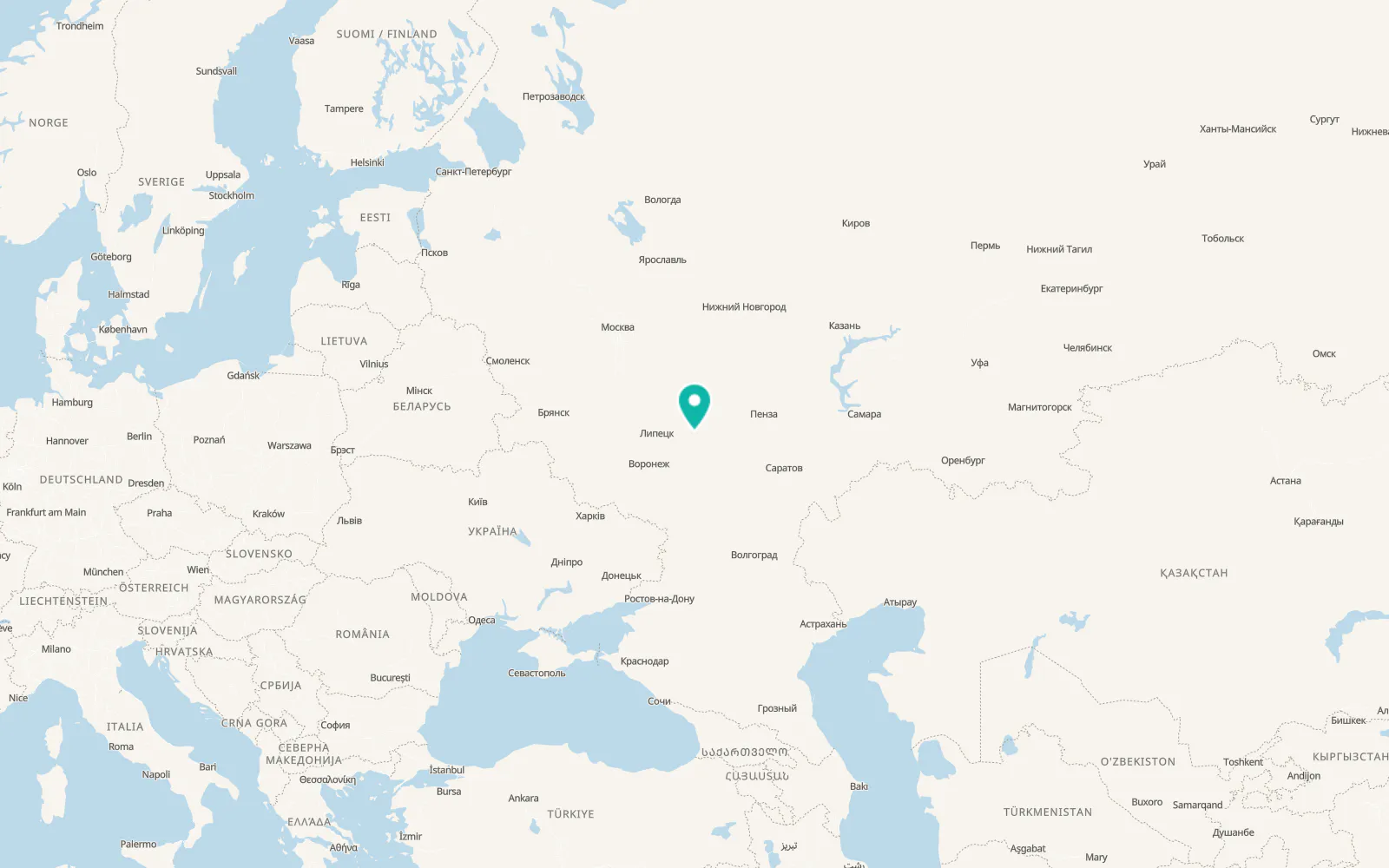 Map of Kotovsk
