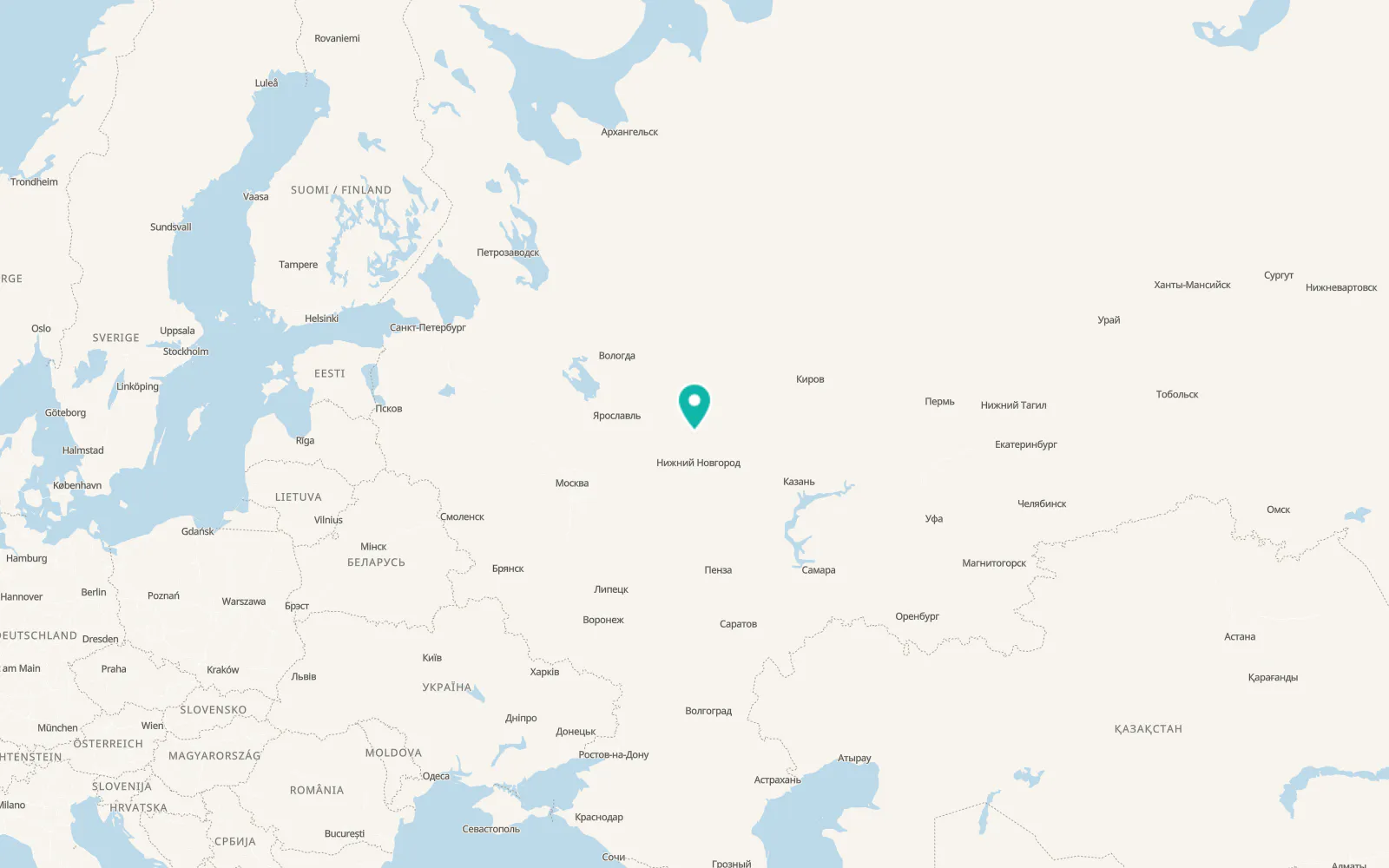 Map of Kovernino