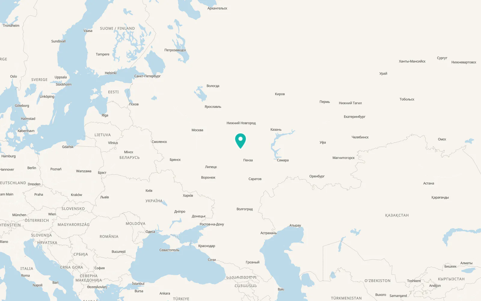 Map of Kovylkino