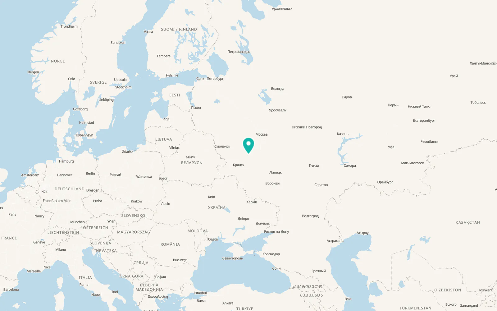 Map of Kozel’sk