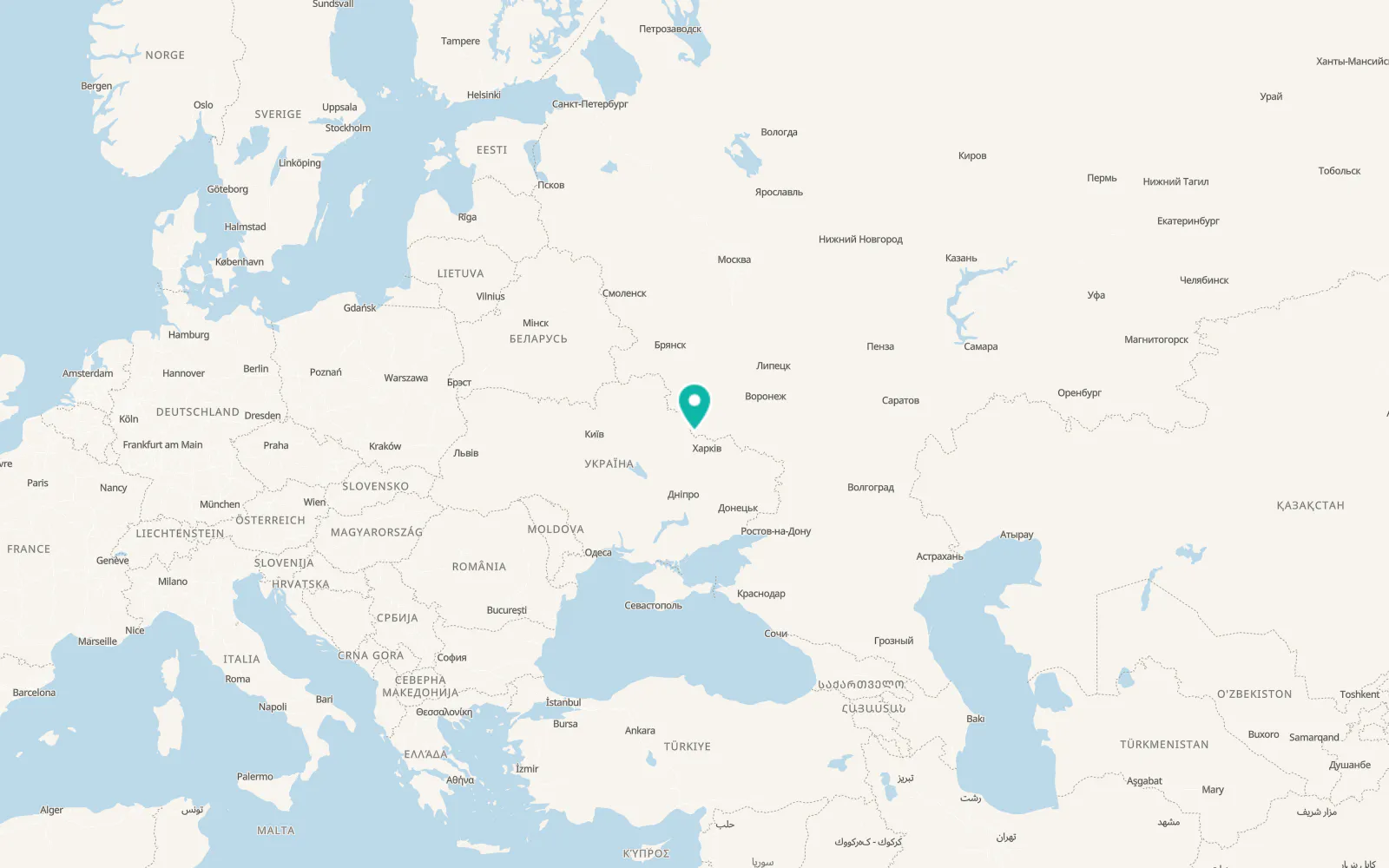 Map of Kozinka