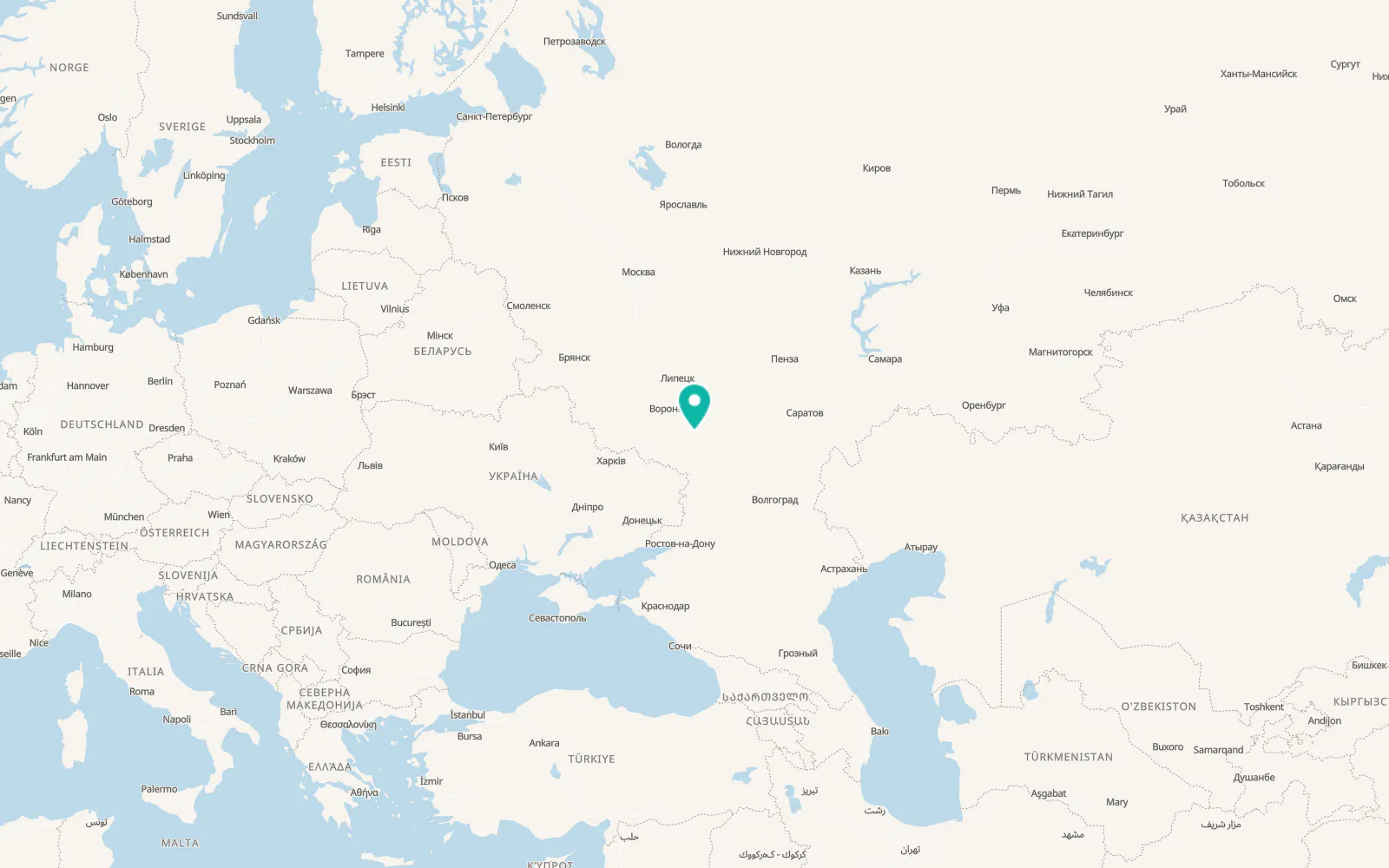Map of Kozlovka