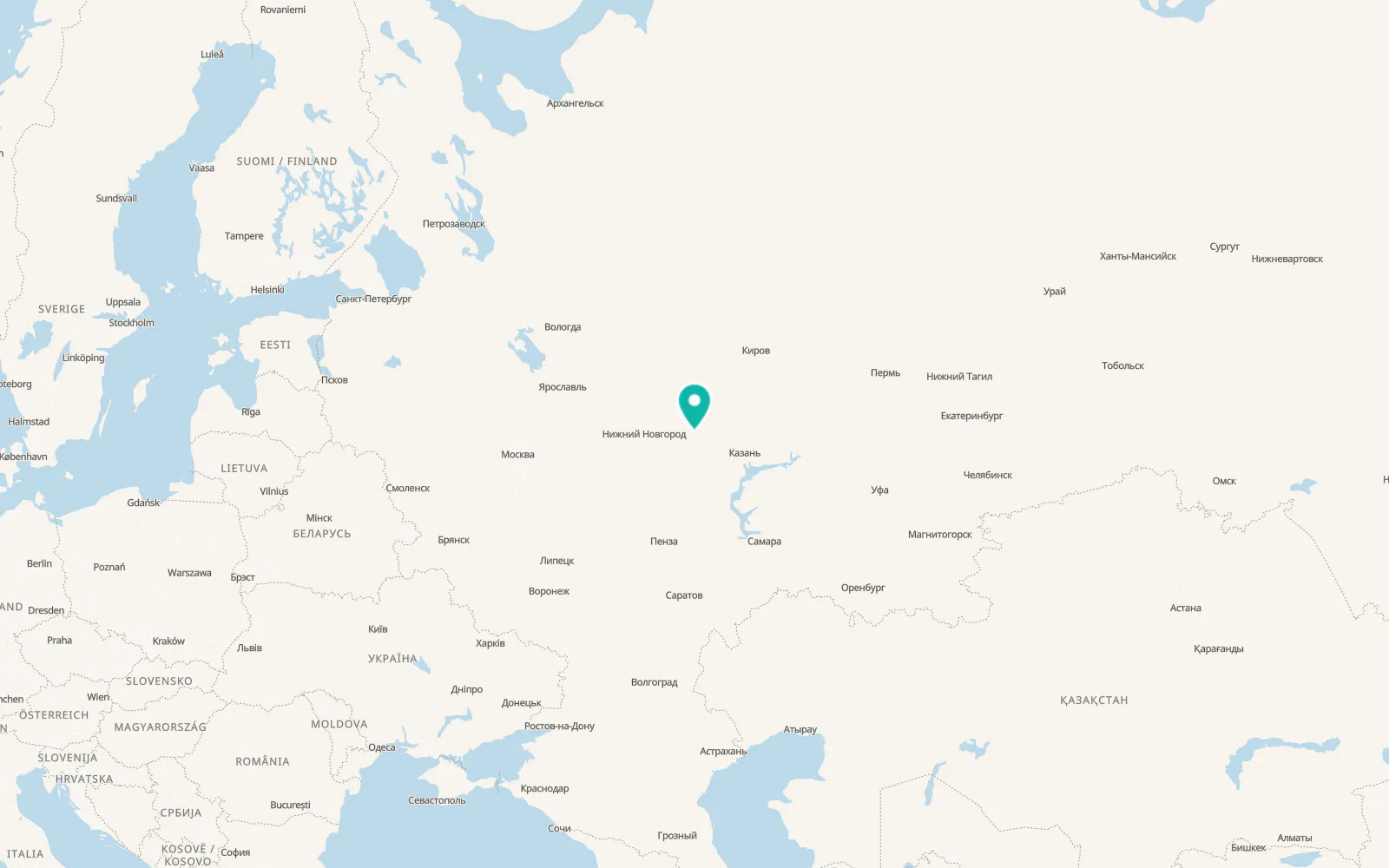 Map of Koz’modem’yansk