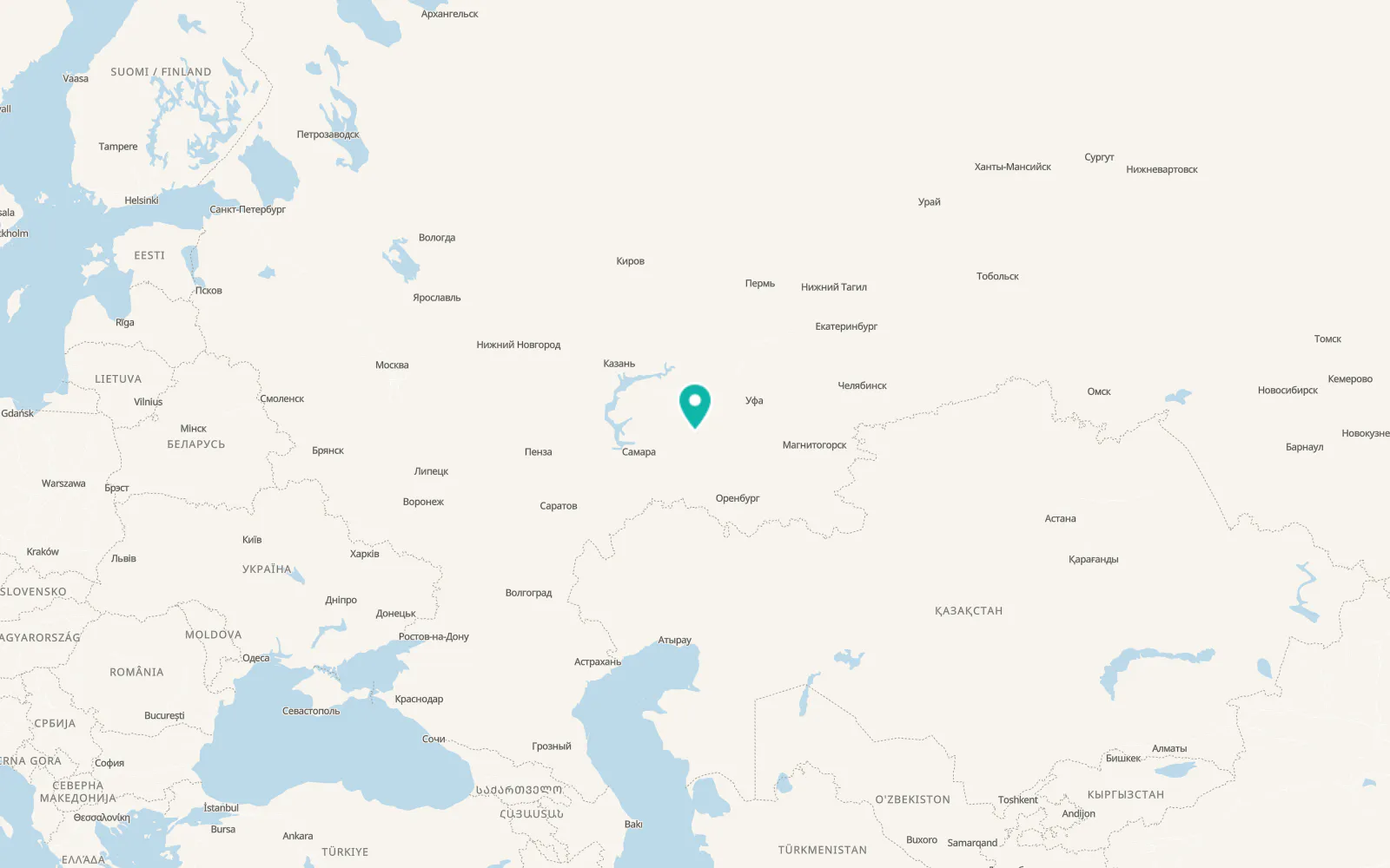 Map of Krasnaya Glinka