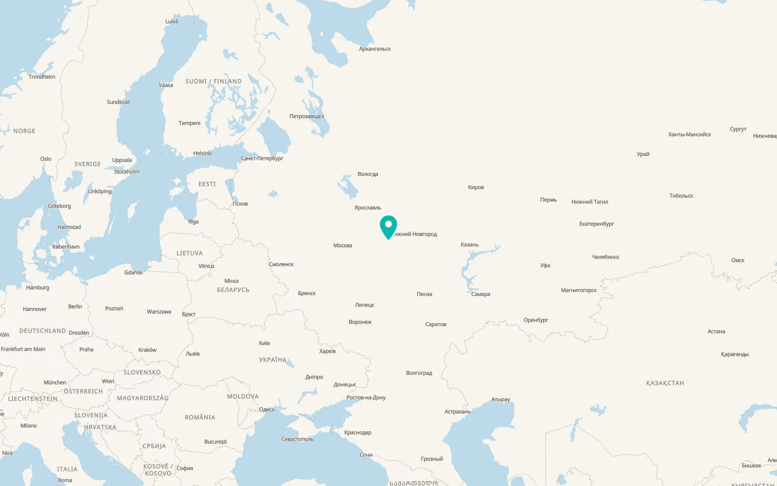 Map of Krasnaya Gorbatka