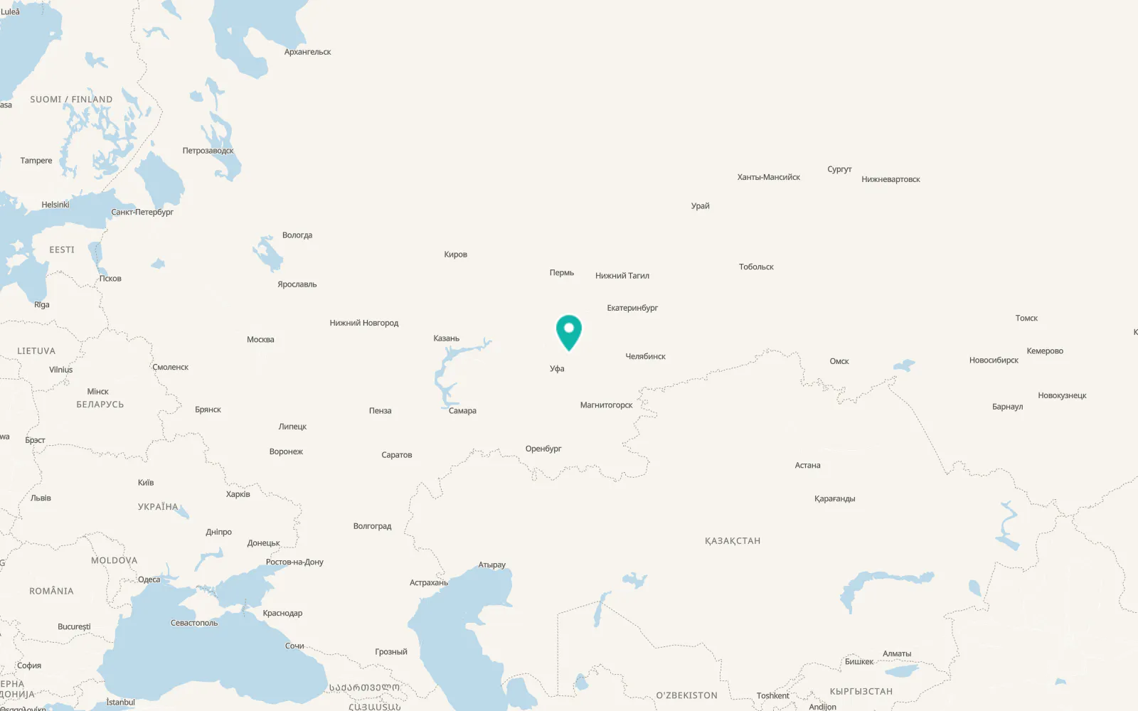 Map of Krasnaya Gorka