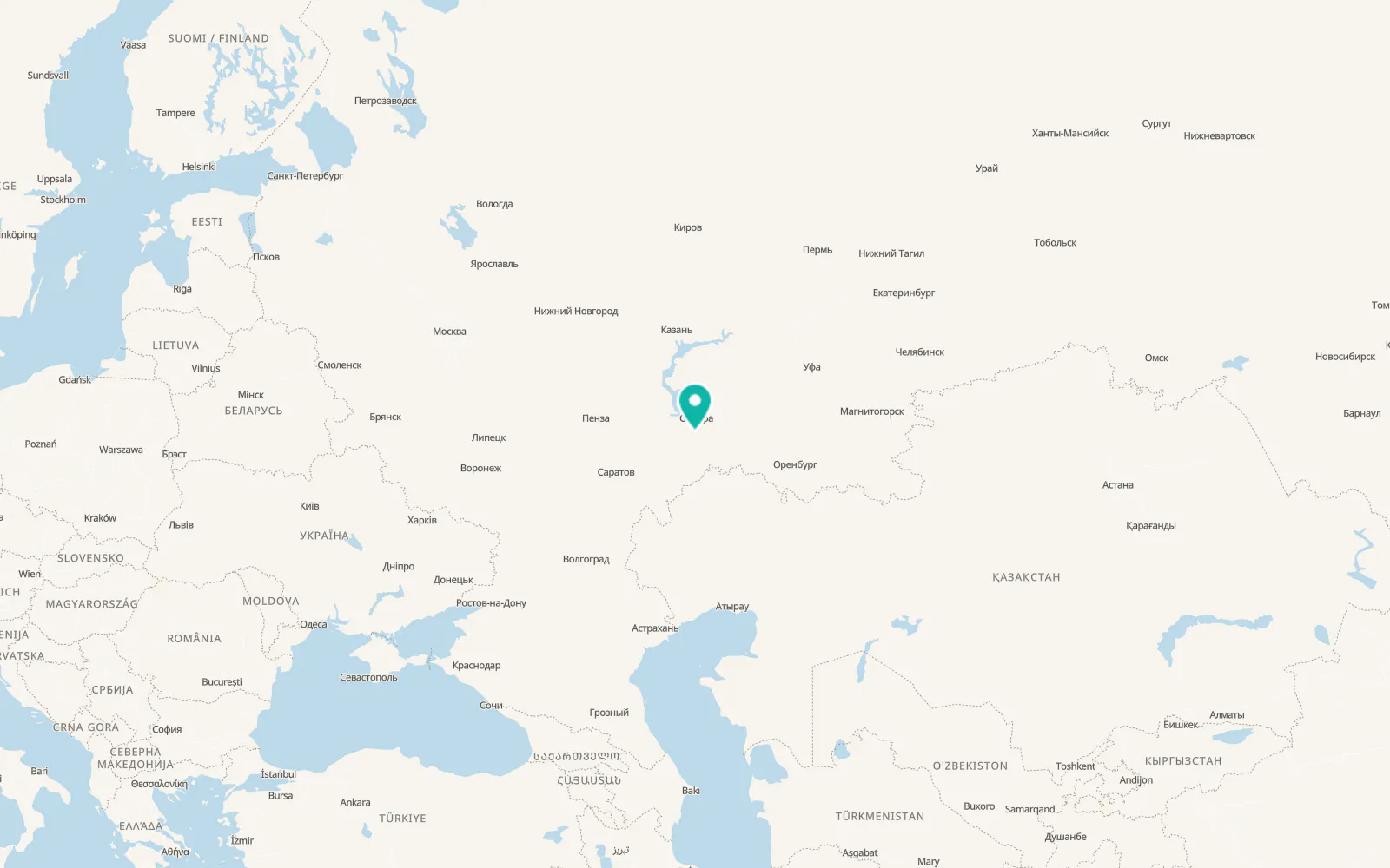 Map of Krasnoarmeyskoye