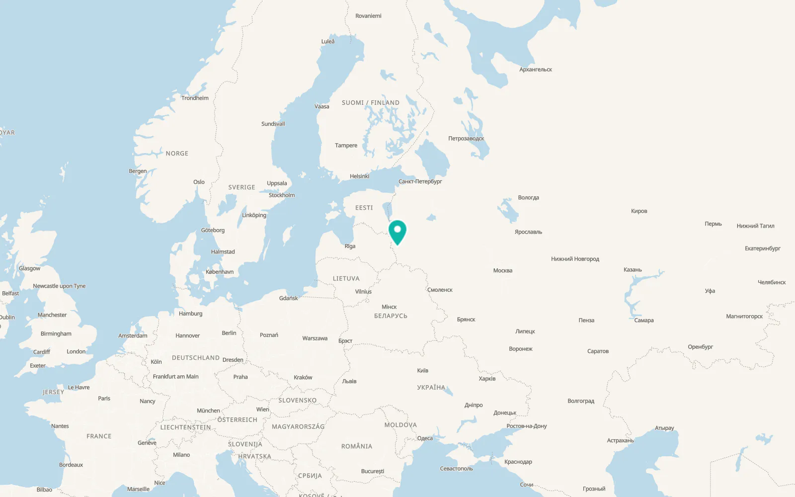 Map of Krasnogorodsk