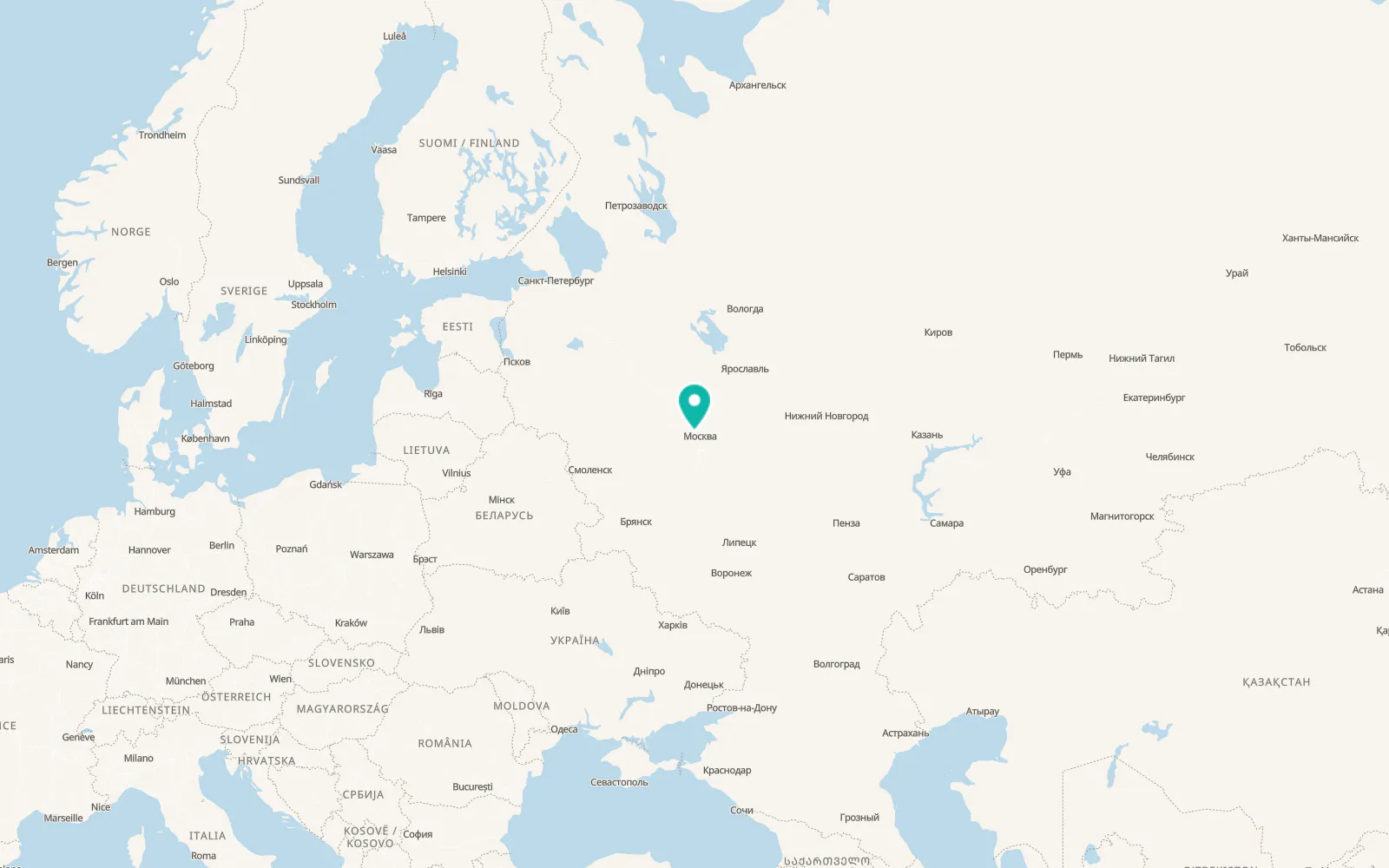 Map of Krasnogorsk