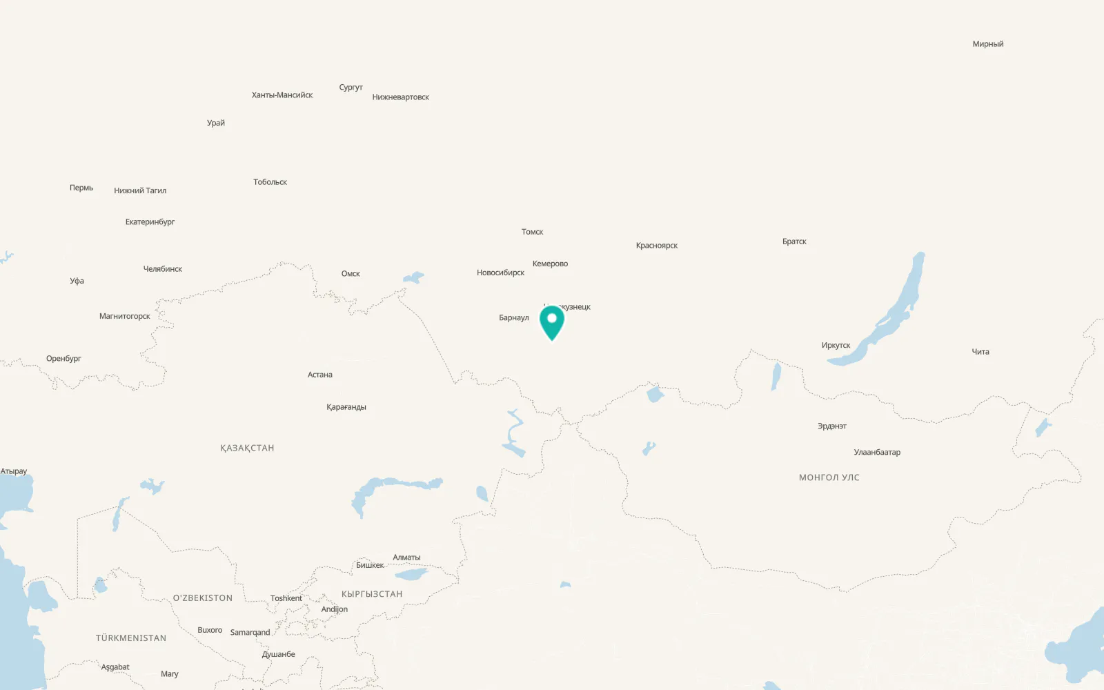 Map of Krasnogorskoye