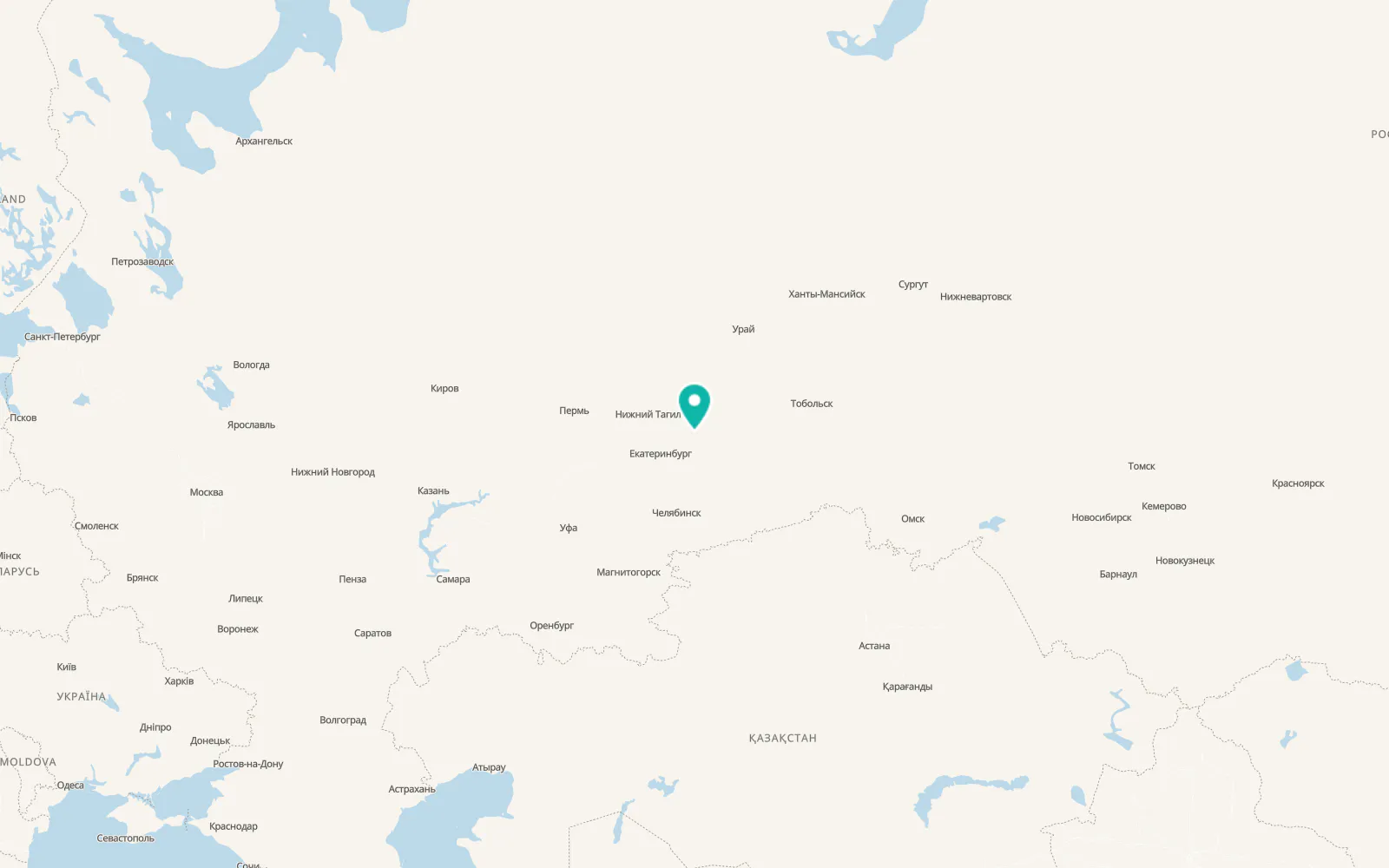 Map of Krasnogvardeyskiy