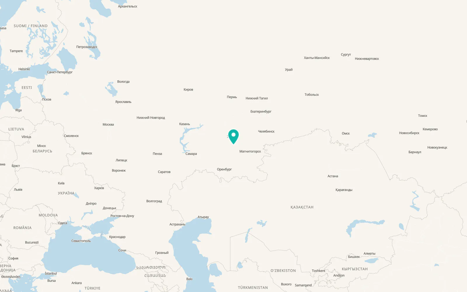 Map of Krasnousol’skiy