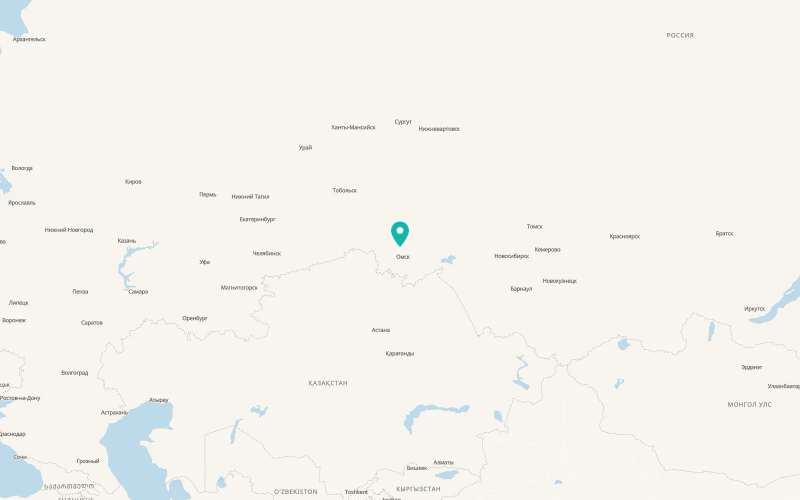 Map of Krasnoyarka