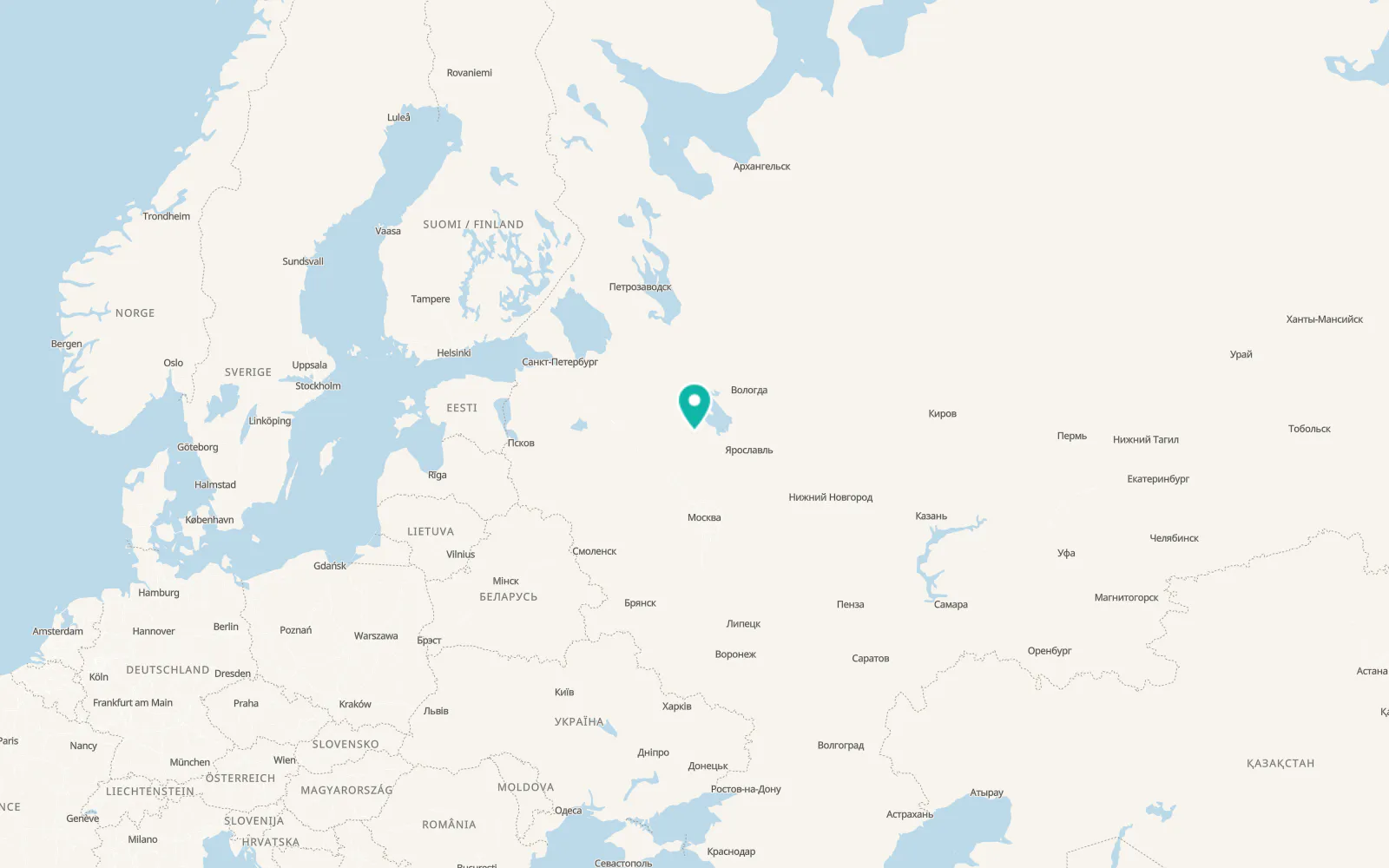 Map of Krasnyy Kholm