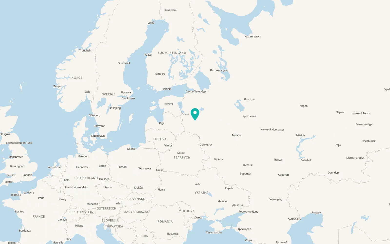 Map of Krasnyy Luch
