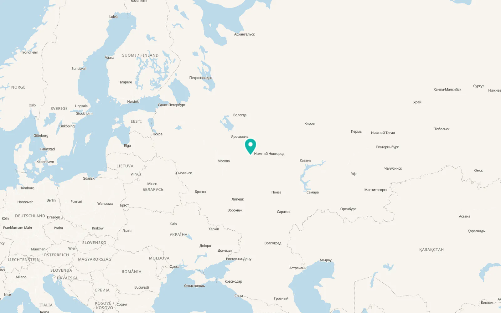 Map of Krasnyy Oktyabr’