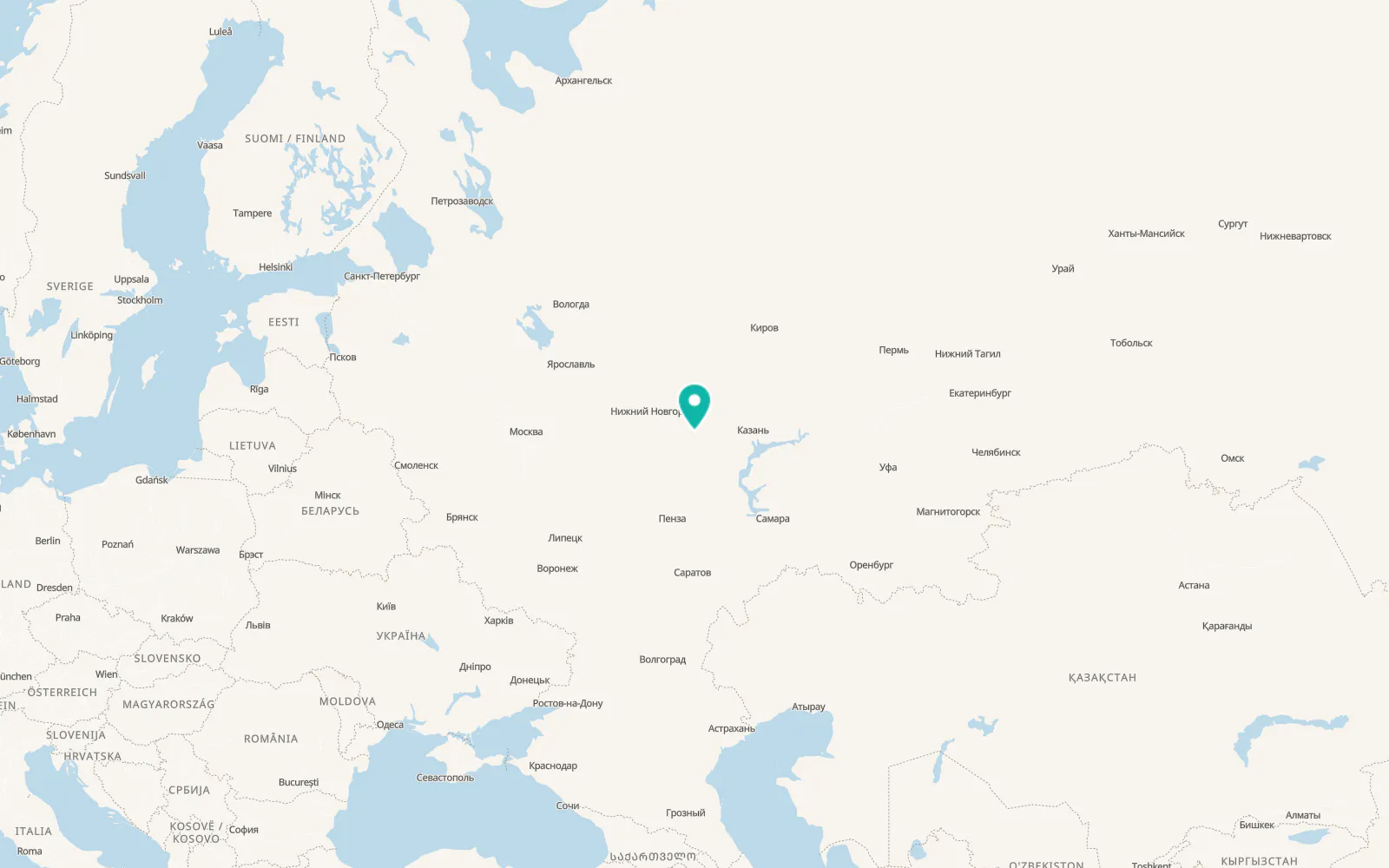 Map of Krasnyye Chetai