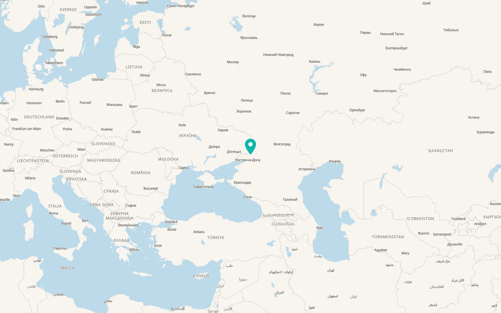 Map of Krasyukovskaya