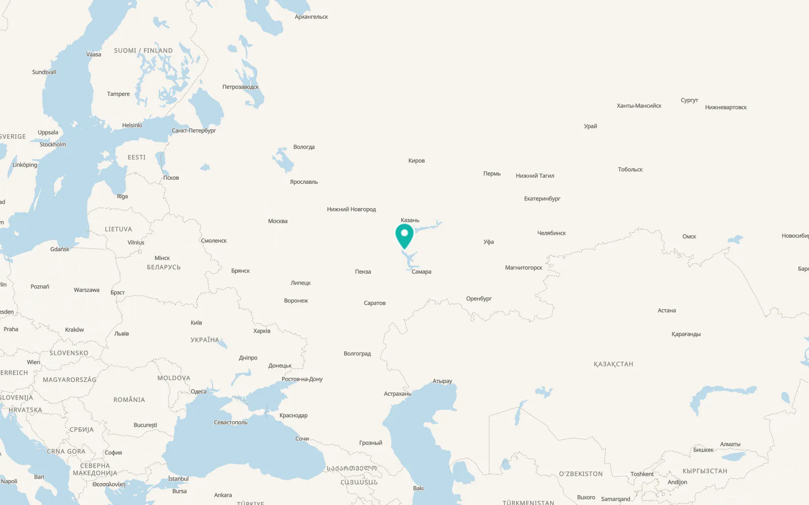 Map of Krestovo-Gorodishche