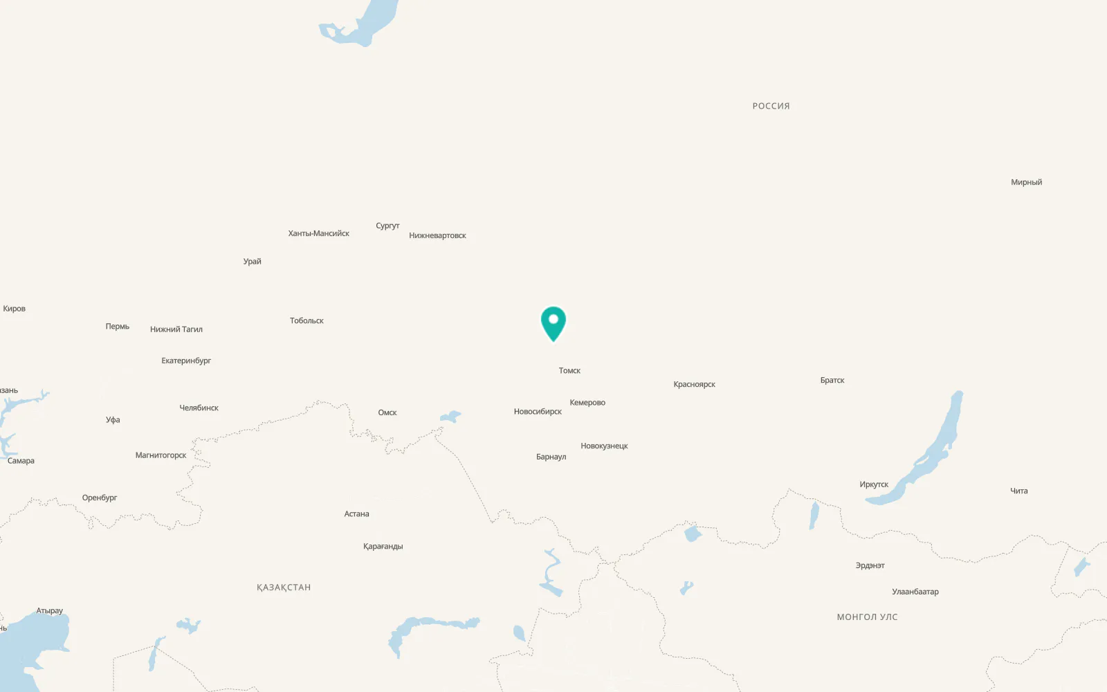 Map of Krivosheino