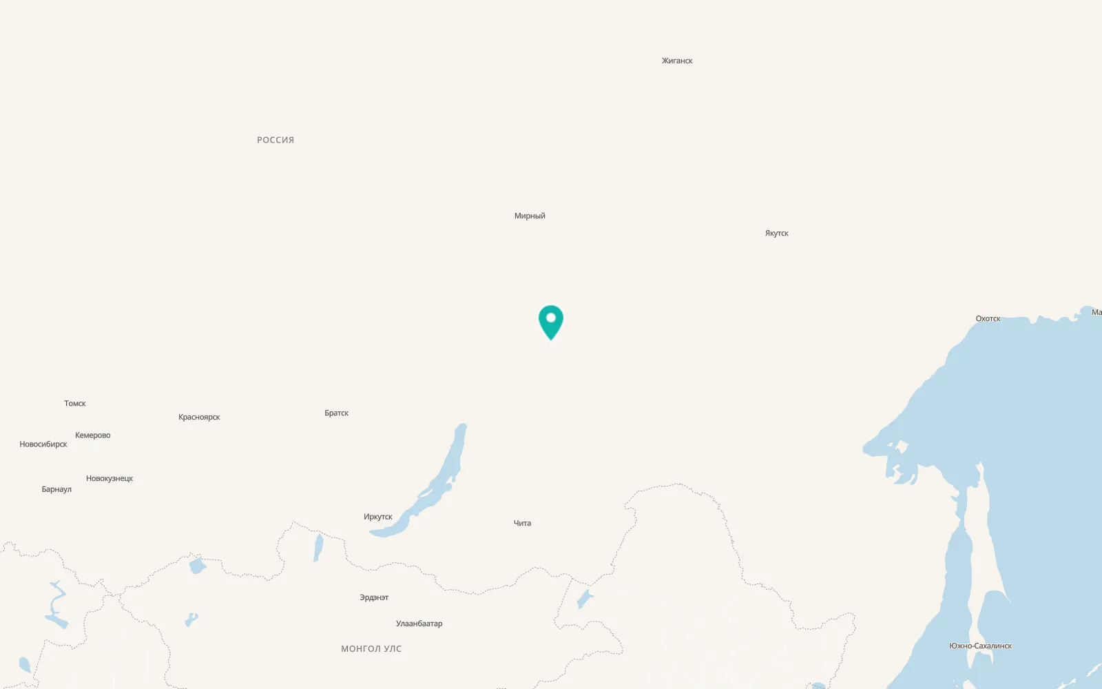 Map of Kropotkin