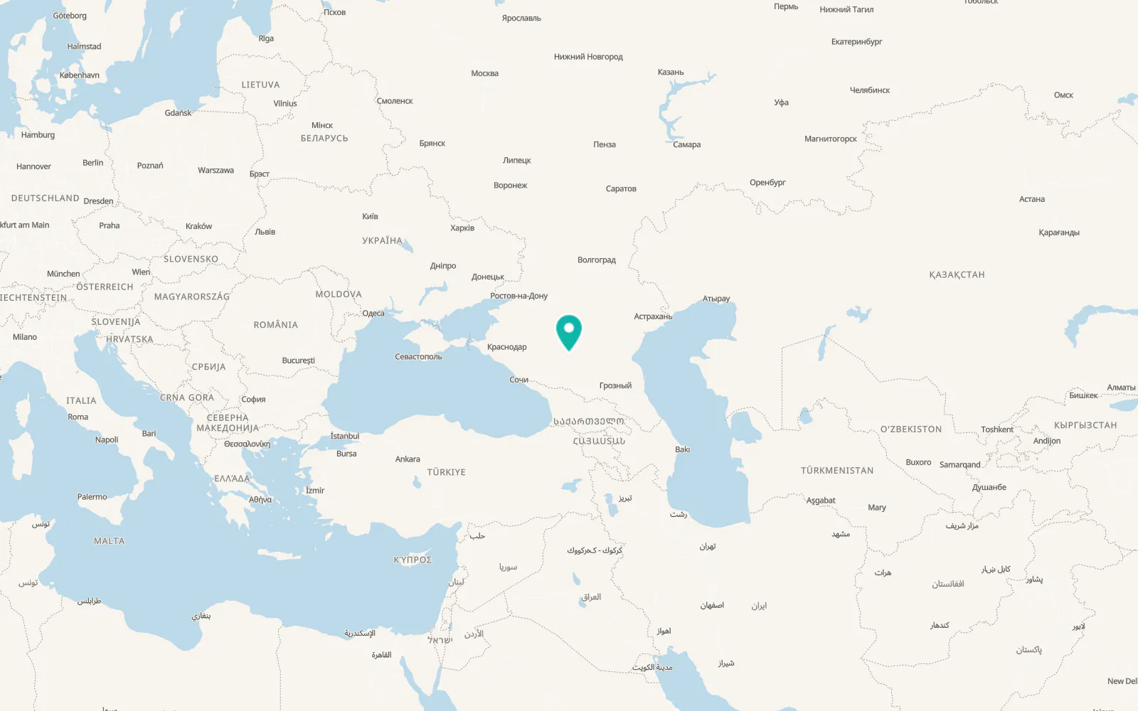 Map of Kruglolesskoye