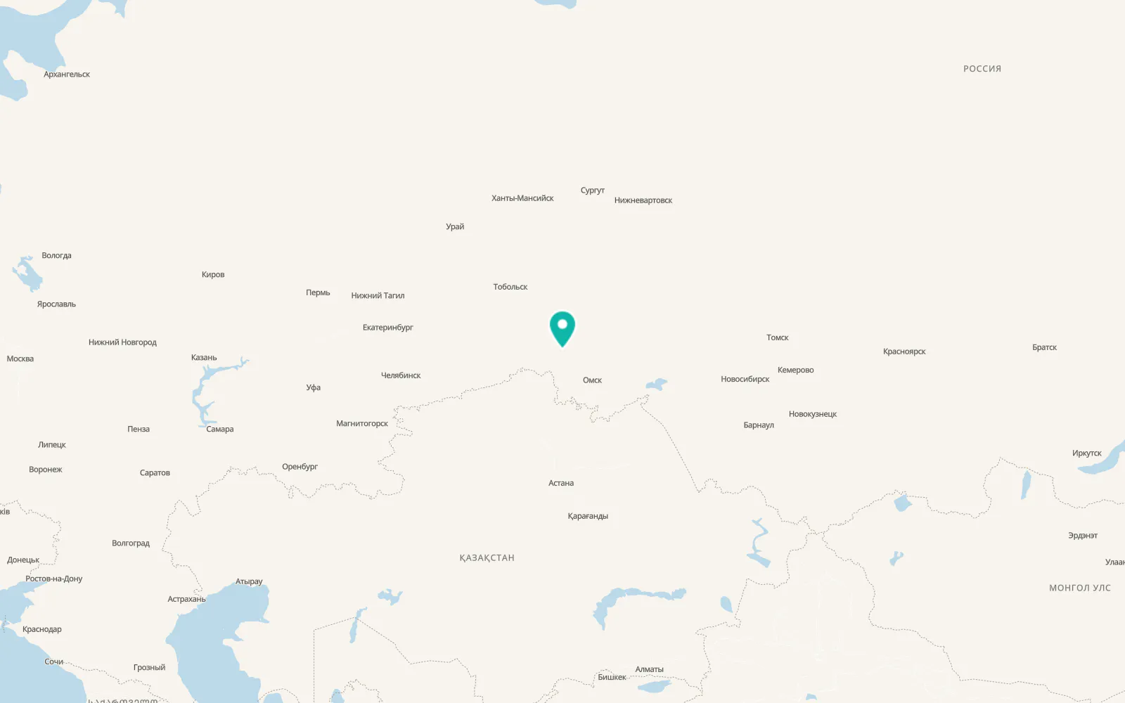 Map of Krutinka