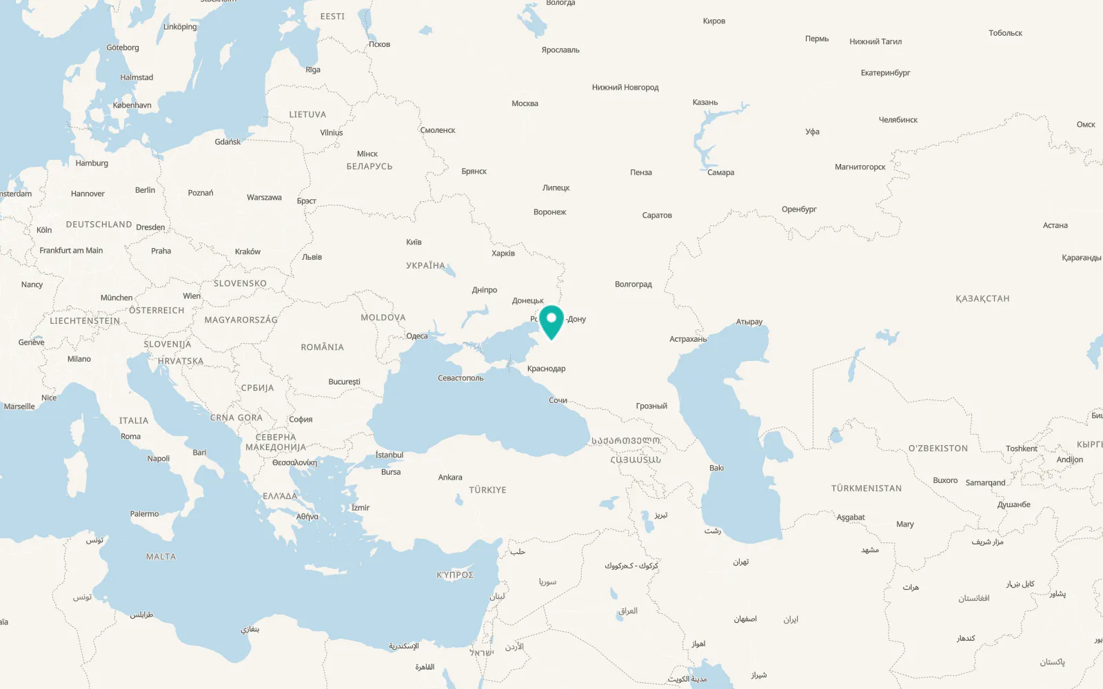Map of Krylovskaya