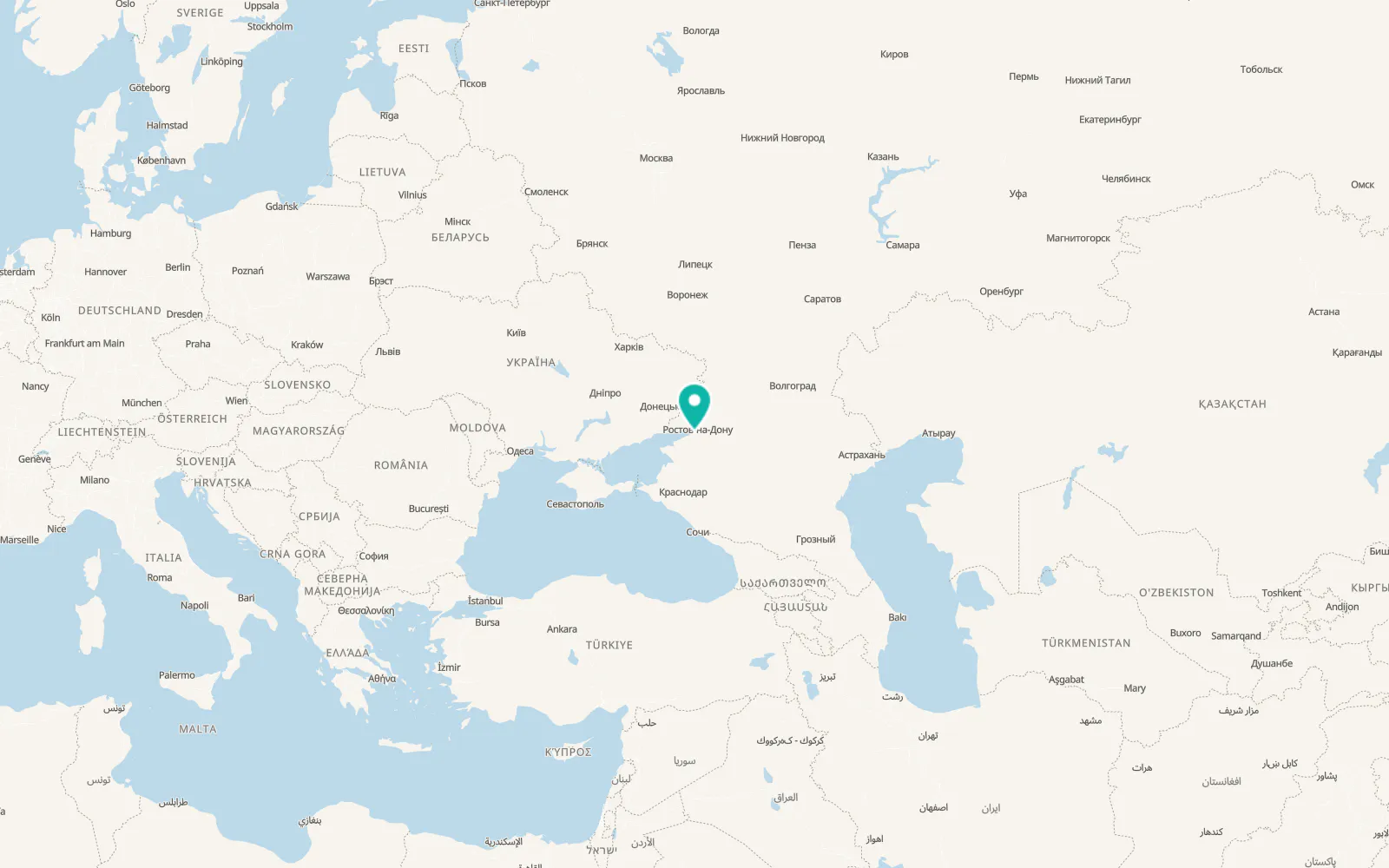 Map of Kuleshovka