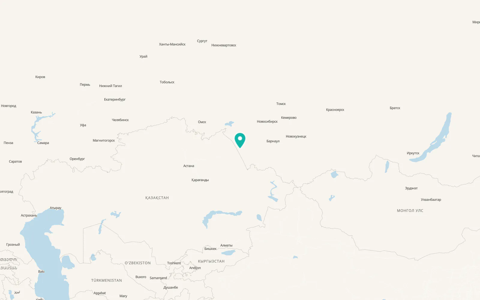 Map of Kulunda