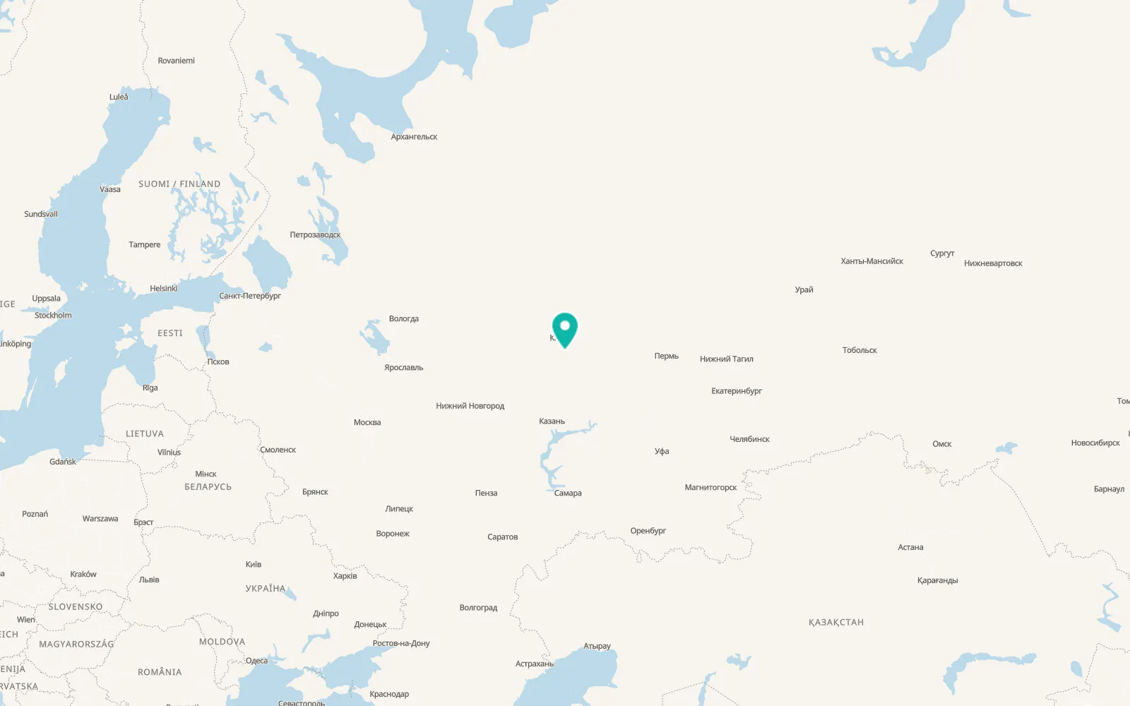 Map of Kumëny