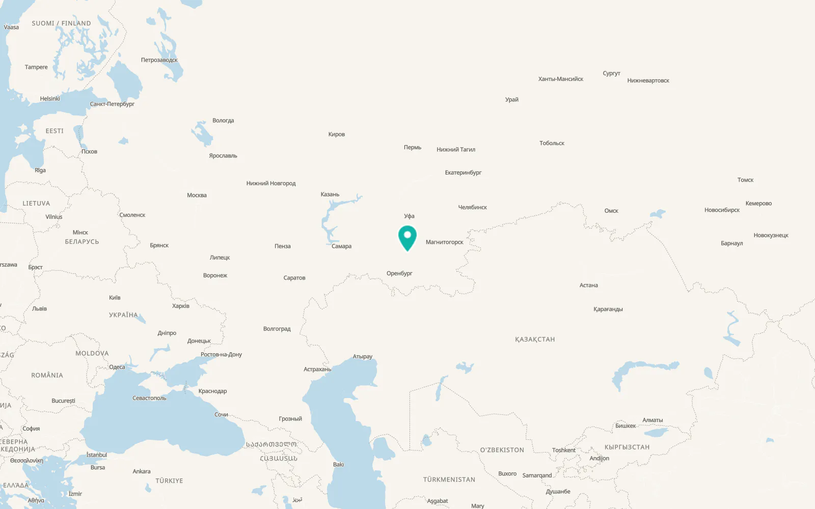 Map of Kumertau