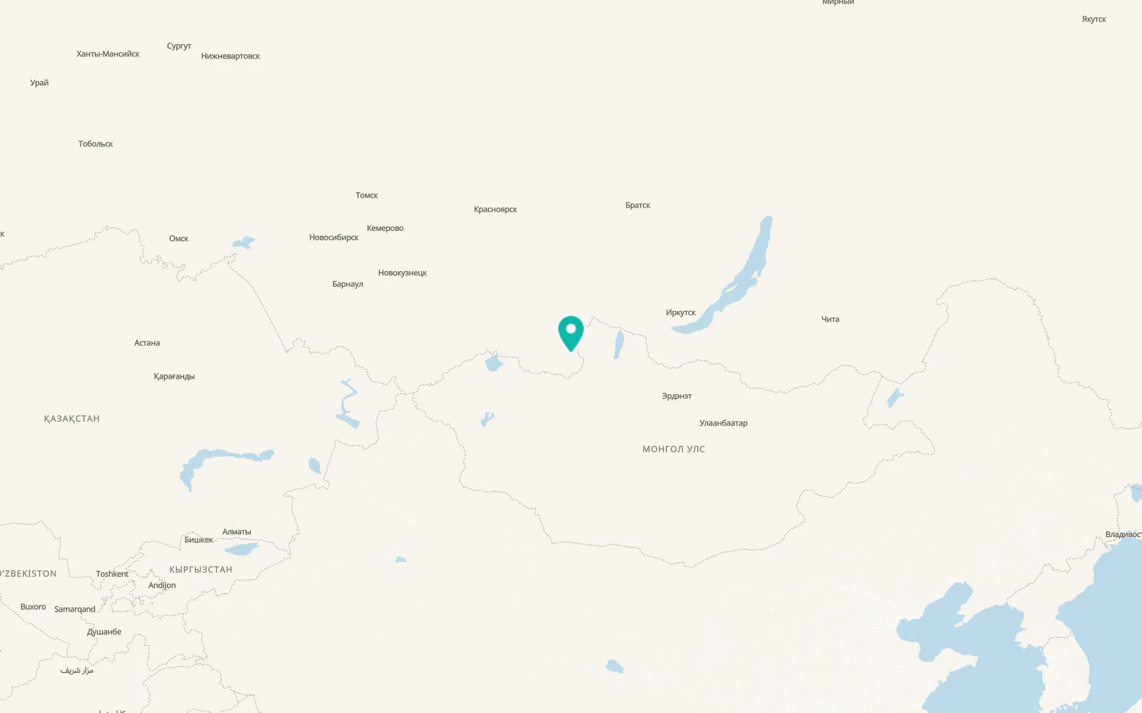 Map of Kungurtug