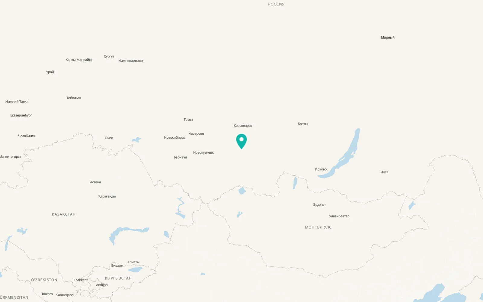 Map of Kuragino