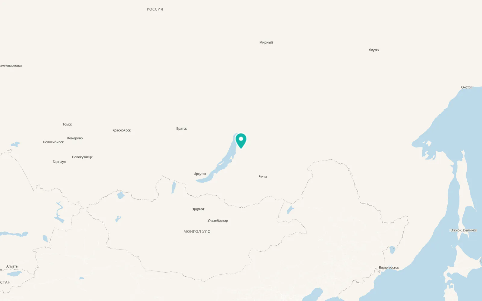 Map of Kurumkan