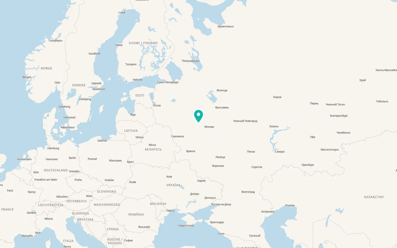 Map of Kur’yanovo