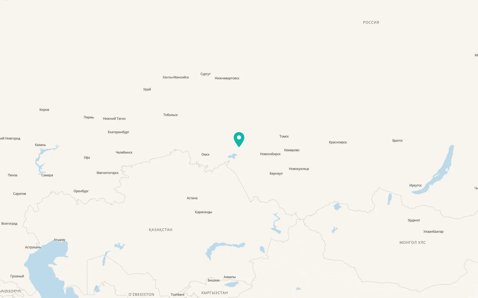Map of Kuybyshev