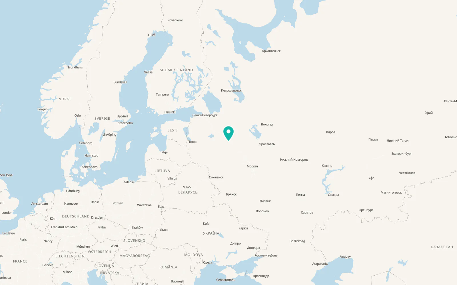 Map of Kuzhenkino