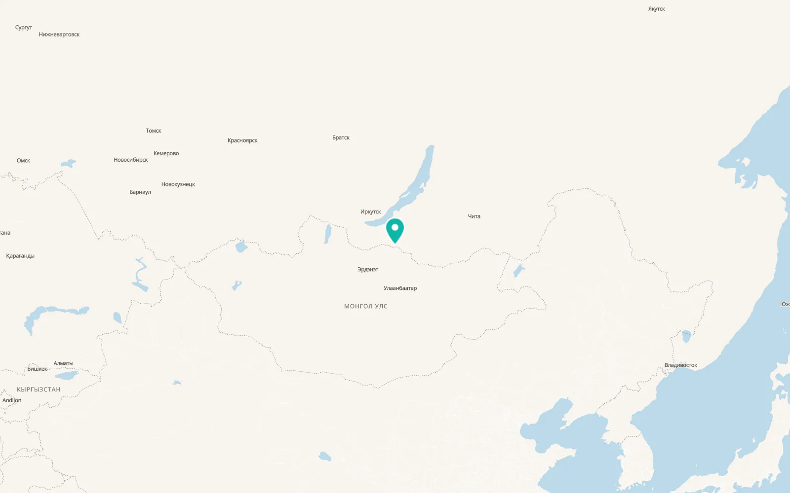 Map of Kyakhta