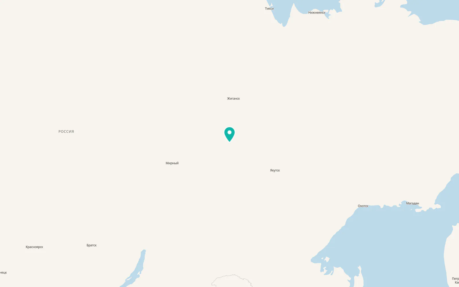 Map of Kysyl-Syr